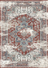 Distressed Vintage Area Rug